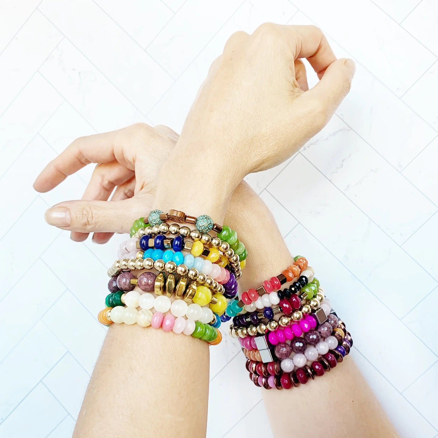 9 stone bracelet