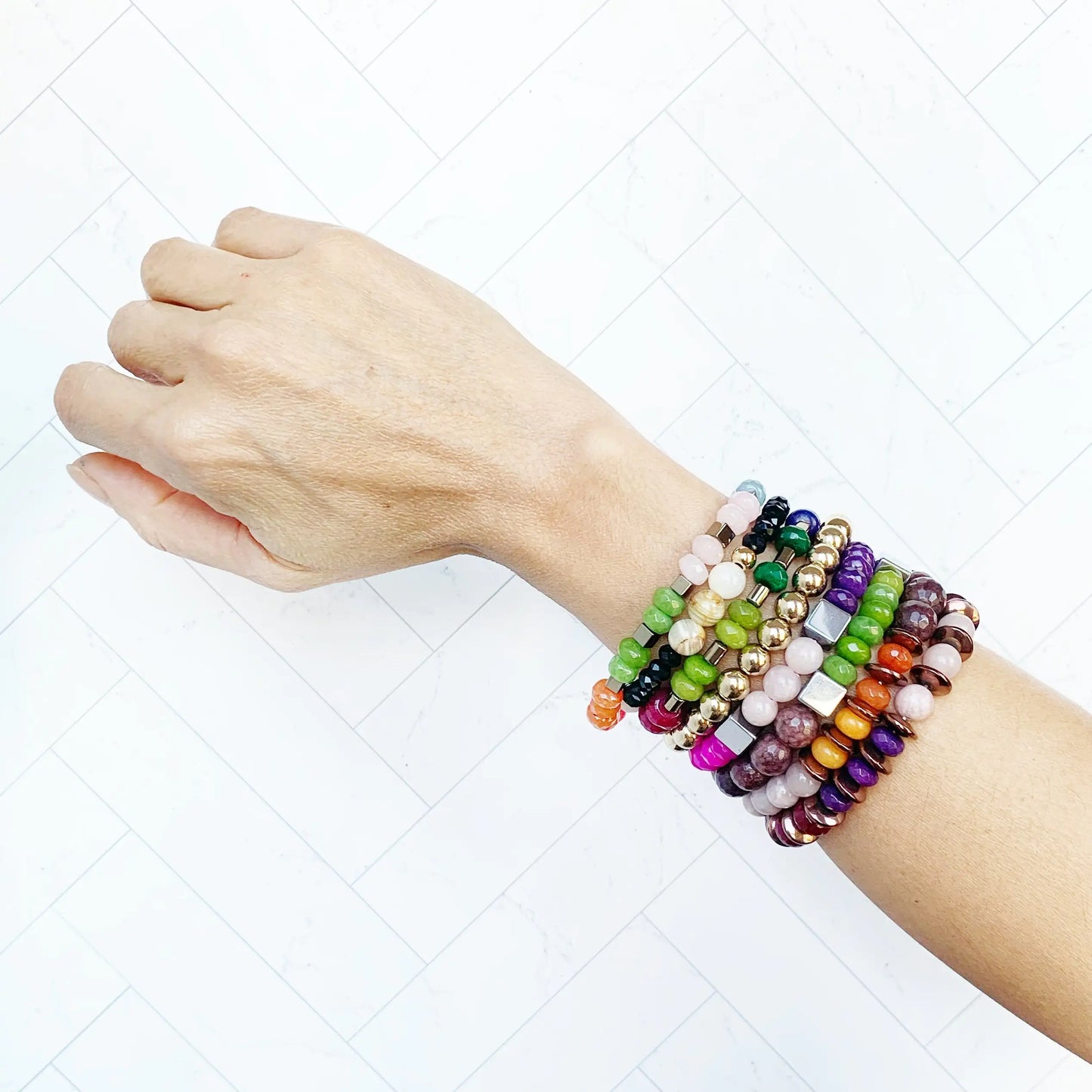 9 stone bracelet