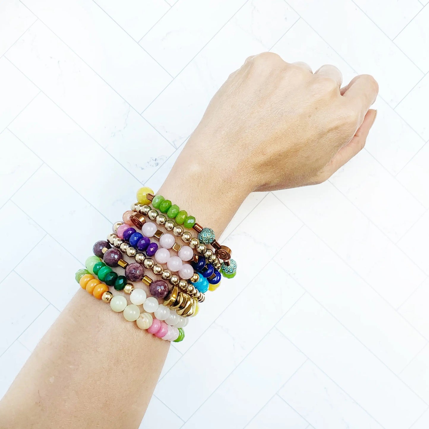 9 stone bracelet